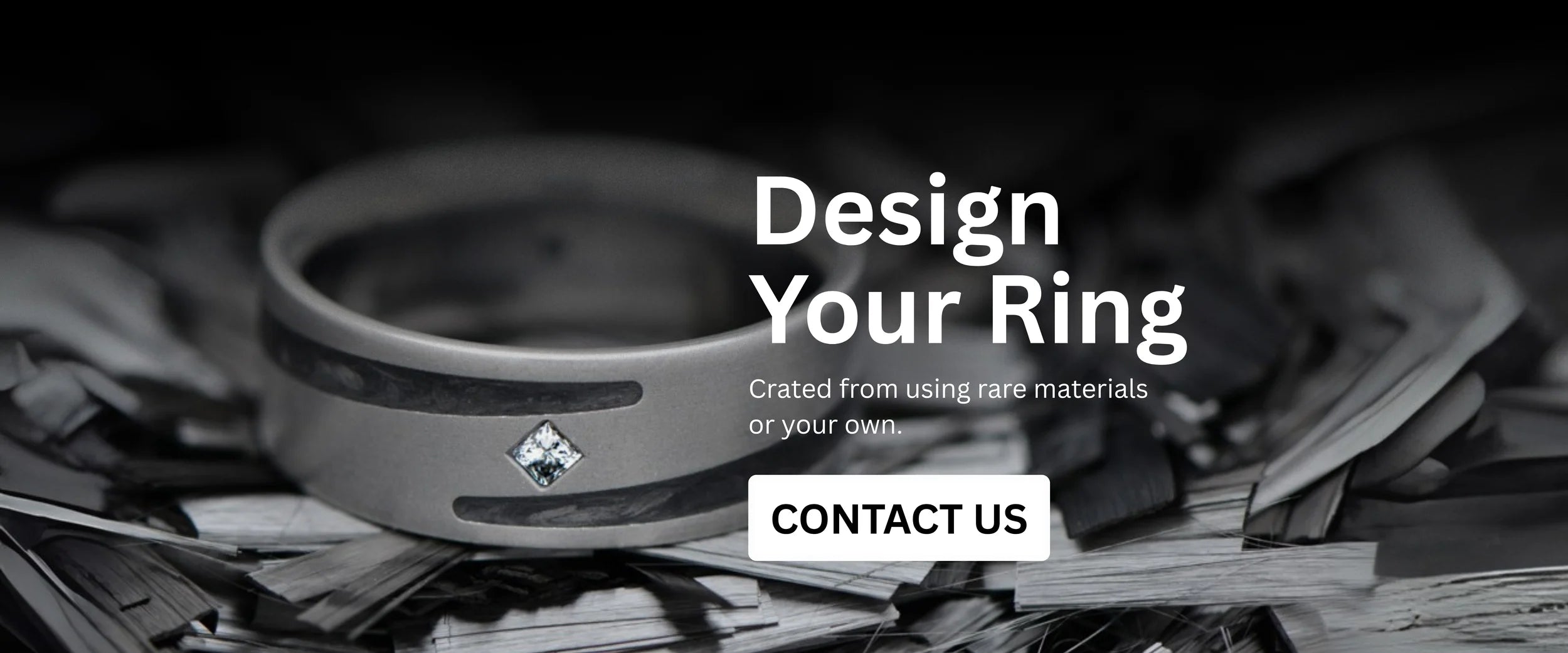 A custom-made wedding ring designed with rare materials, symbolizing the start of a personalized design journey at Sesto Synergy.