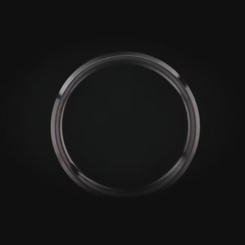 Black titanium wedding band featuring dual turquoise and central guitar string inlay, 7mm mens wedding ring, unique design, free engraving option available.