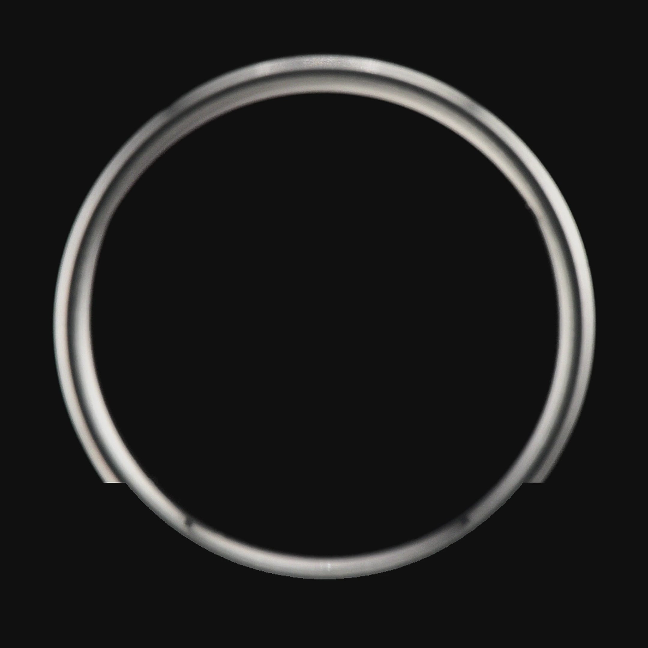 Men’s 8mm tantalum wedding band with a central turquoise inlay, brushed finish, and beveled profile