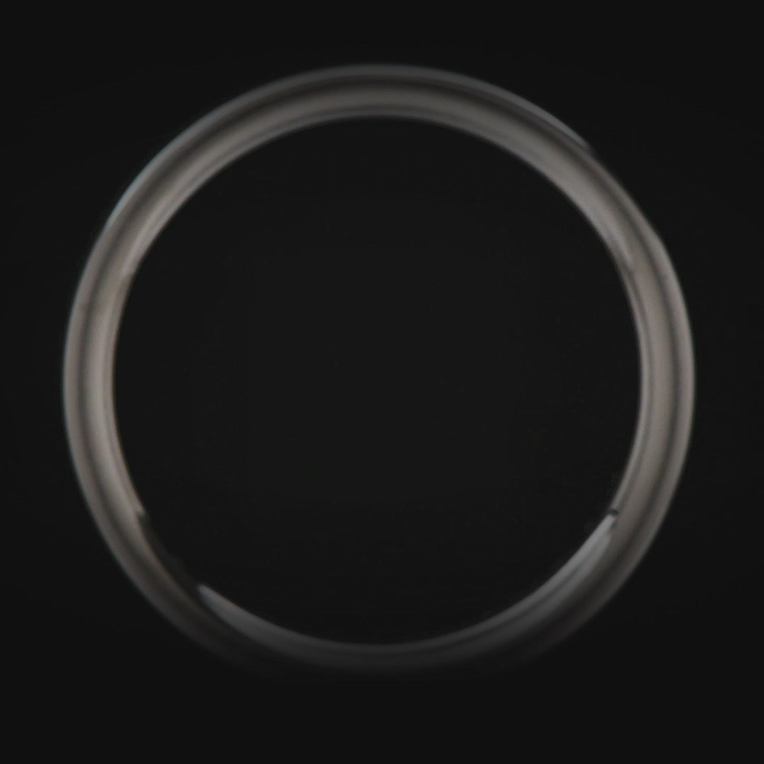 Titanium wedding band with black fire opal inlay, free engraving, 5mm custom simple ring, polished flat profile, elegant and modern design, perfect for weddings and special occasions.