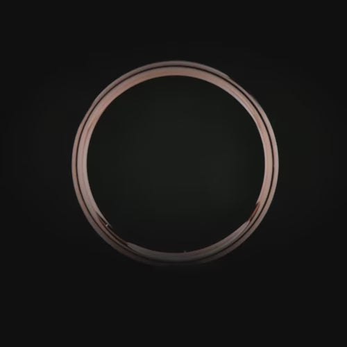 14K rose gold mens wedding band with amethyst inlay, 6mm width, unique design, free engraving option, custom wedding ring.