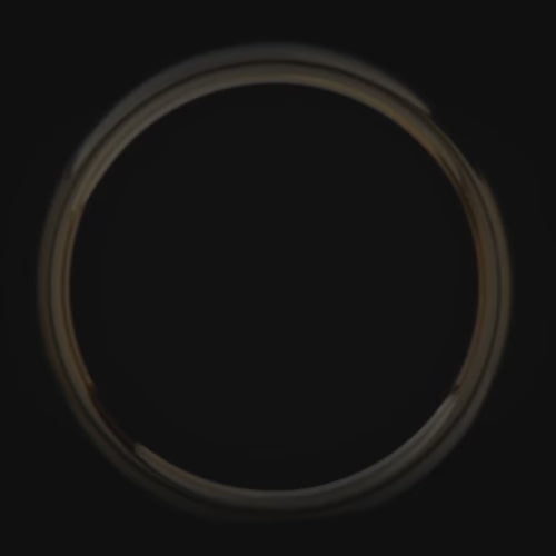 14K yellow gold mens wedding band featuring a central black onyx inlay, 6mm width, brushed domed profile, unique design, free engraving available.
